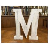 'M' monogram wall hanging
