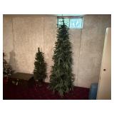 Skinny 7 1/2' Christmas tree