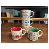 Starbucks 'You are Here' collection mugs (5)