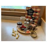 Better Homes & Garden cookbook, salt & pepper,