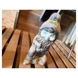 Concrete garden gnome