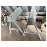Metal sawhorses (2)