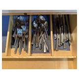 Contents of silverware drawer