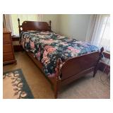 Twin size bed, headboard, footboard, frame,