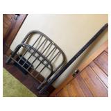 Vintage metal headboard, footboard, rails