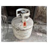 Near empty propane tank