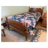 Twin size bed, headboard, footboard, frame,