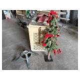 Christmas decorations, tree stand, pencil tree,
