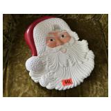 Ceramic Santa Claus plate