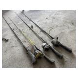 Fishing rods & reels (4)