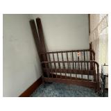 Jenny Lind bed headboard, footboard, rails