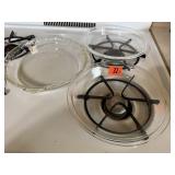 Pyrex glass pie plates (3)