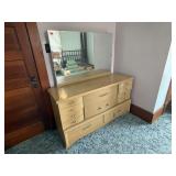 Blonde Bassett mid century chest of drawers,