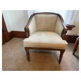 Barrel back arm chair