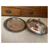 Silver tray, ovenware server