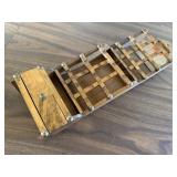 Wooden vintage mail sorter