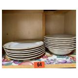 Summer Sun Baroque stoneware plates, bowls