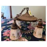 Antique hanging light fixture