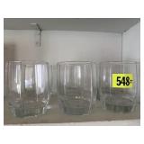 Clear rocks glasses (6)
