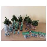 Bottle brush, Christmas Village trees