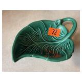 Leaf pottery dish