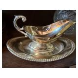 Silver gravy boat