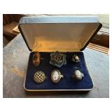 Vintage ring collection, jewelry box