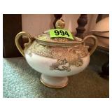 Hand painted Nippon jar