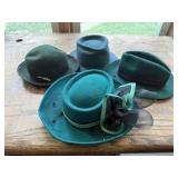 Green wool hats (4)