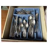 Tray of silverware