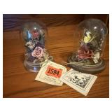 Botanical, butterfly decorative cloche