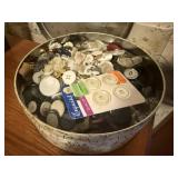 Tin of buttons