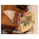 Box of hand fans