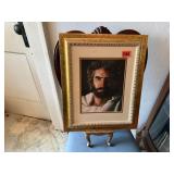Jesus Portrait, easel