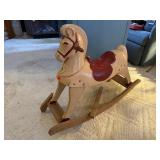 Plastic rocking horse