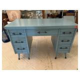 Blue painted desk