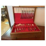 Antique silverware, storage box