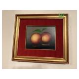 Pair of peaches artwork