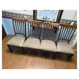 Padded dining chairs (4)