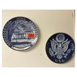 1972 Iowa, USA decorative plates (2)