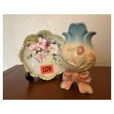 Decorative plate, vase
