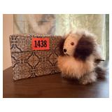 Furry wind up toy, decorative box