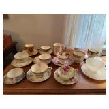 China tea cup & saucer collection