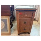 3 drawer storage nightstand