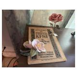Broadcasting booklet, decorative flowers