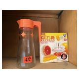 Citrus juicer, juice pitcher