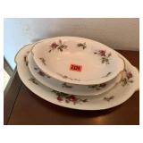 Moss Rose Japanese China platters