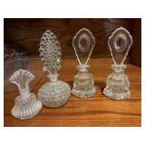 Crystal perfume bottles (4)