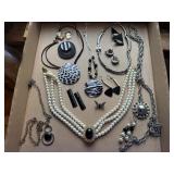 Assorted costume jewelry