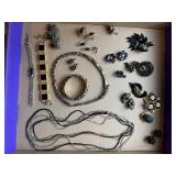 Assorted costume jewelry